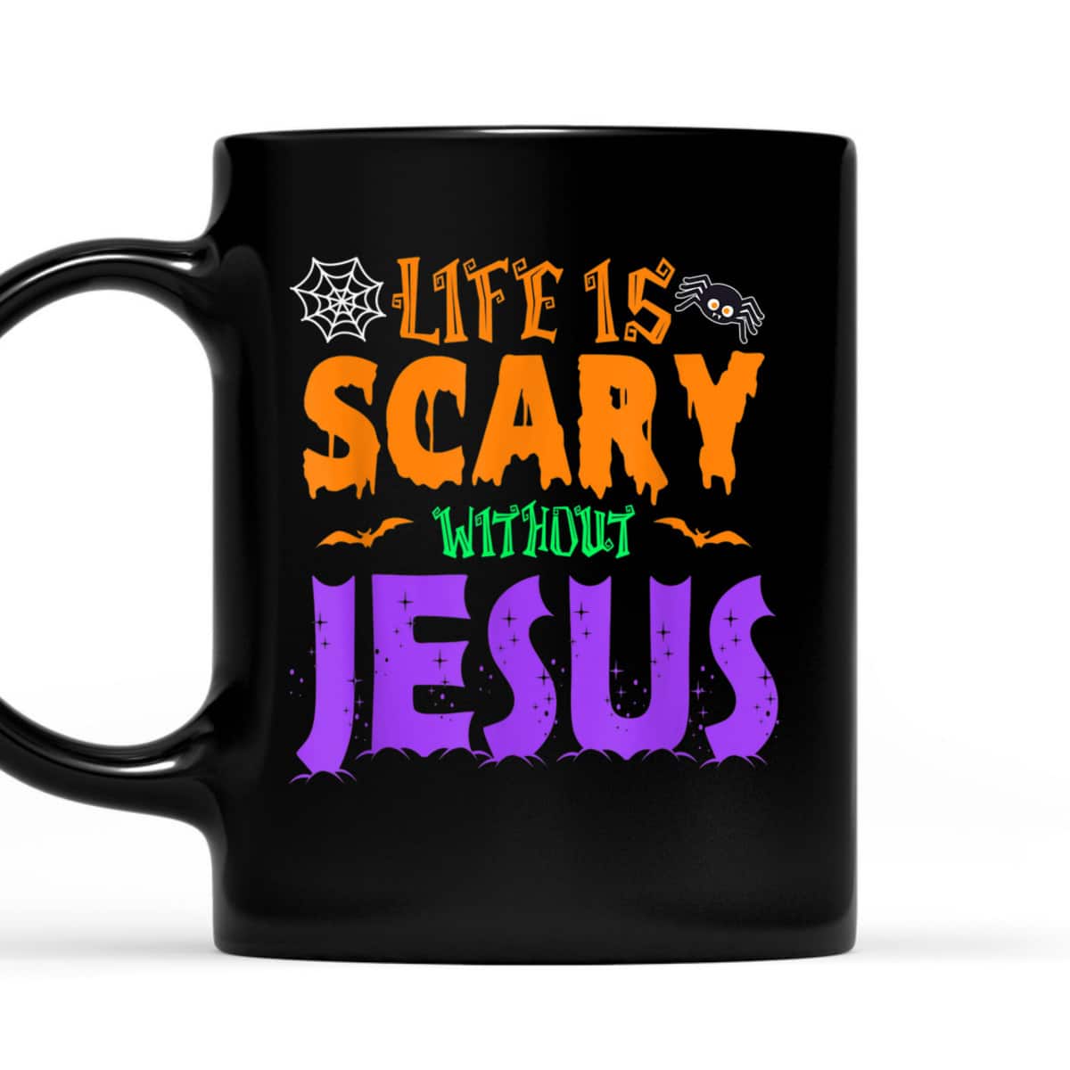 Life Without Jesus Is Scary Christian Halloween Fall T-Shirt