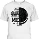 I Can Do All Things Through Christ Who Strengthens Me Bible Verse Religious Christian Ice Hockey T-Shirt