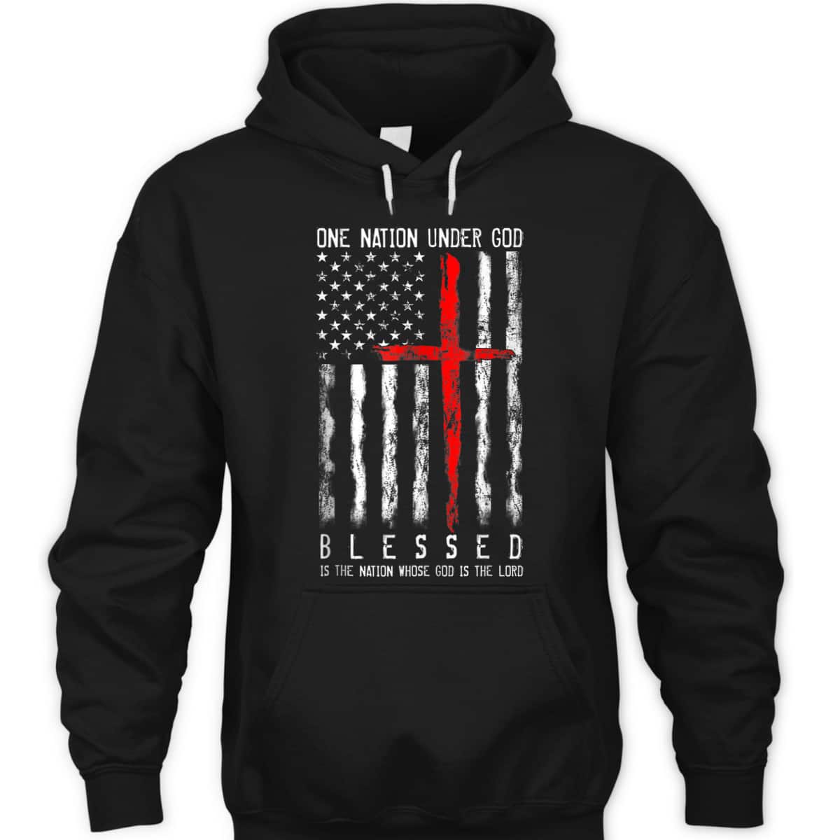 Patriotic Christian Blessed One Nation Under God 4th Of July US Flag T-Shirt Patriotic Christian Blessed One Nation Under God 4th Of July US Flag T-Shirt