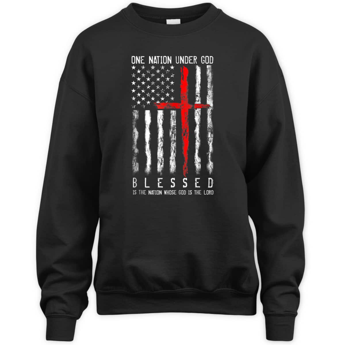 Patriotic Christian Blessed One Nation Under God 4th Of July US Flag T-Shirt Patriotic Christian Blessed One Nation Under God 4th Of July US Flag T-Shirt