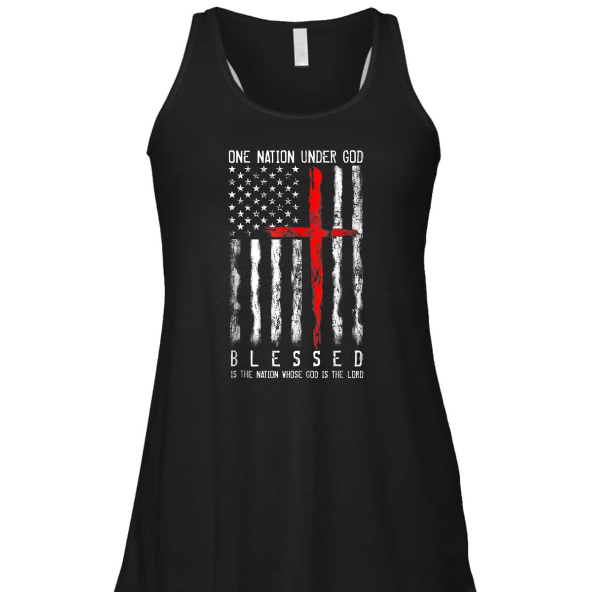 Patriotic Christian Blessed One Nation Under God 4th Of July US Flag T-Shirt Patriotic Christian Blessed One Nation Under God 4th Of July US Flag T-Shirt