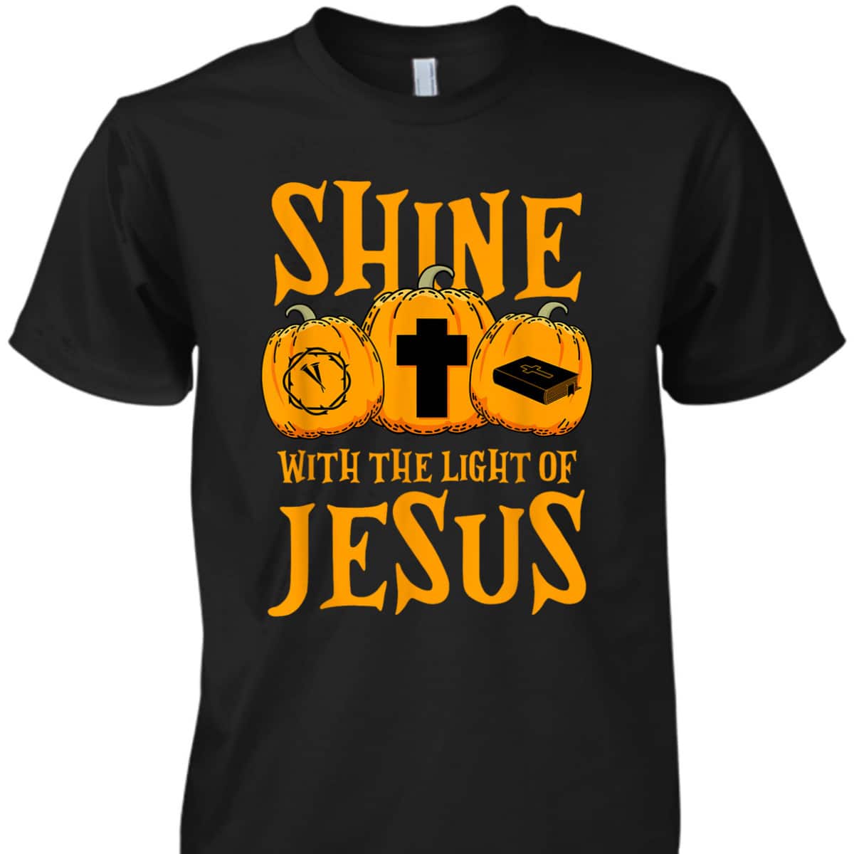 Shine With The Light Of Jesus Halloween Christian T-Shirt