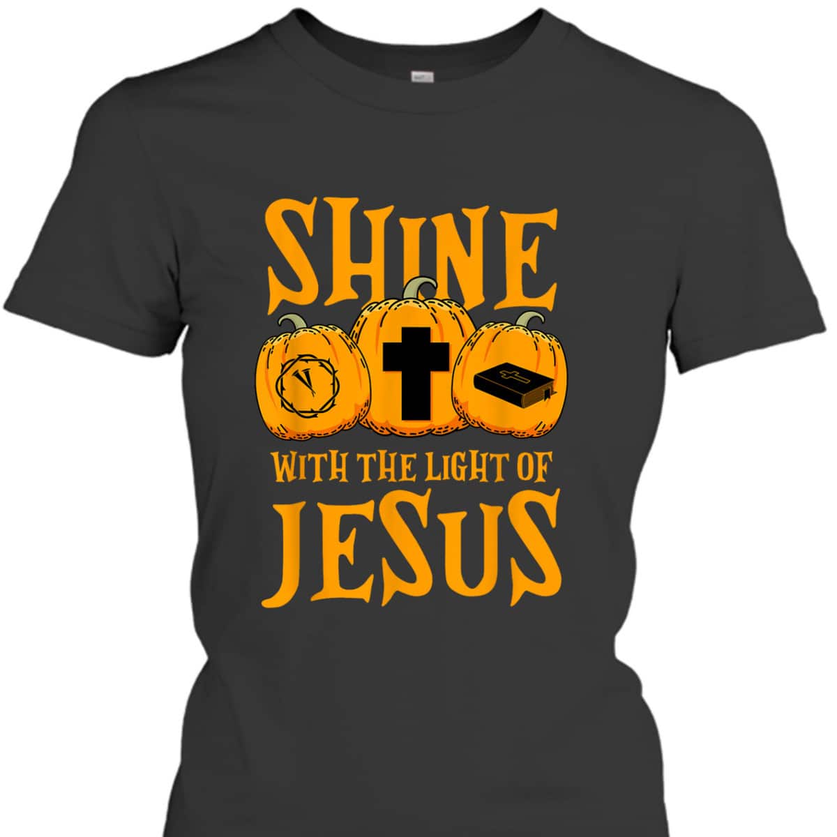 Shine With The Light Of Jesus Halloween Christian T-Shirt