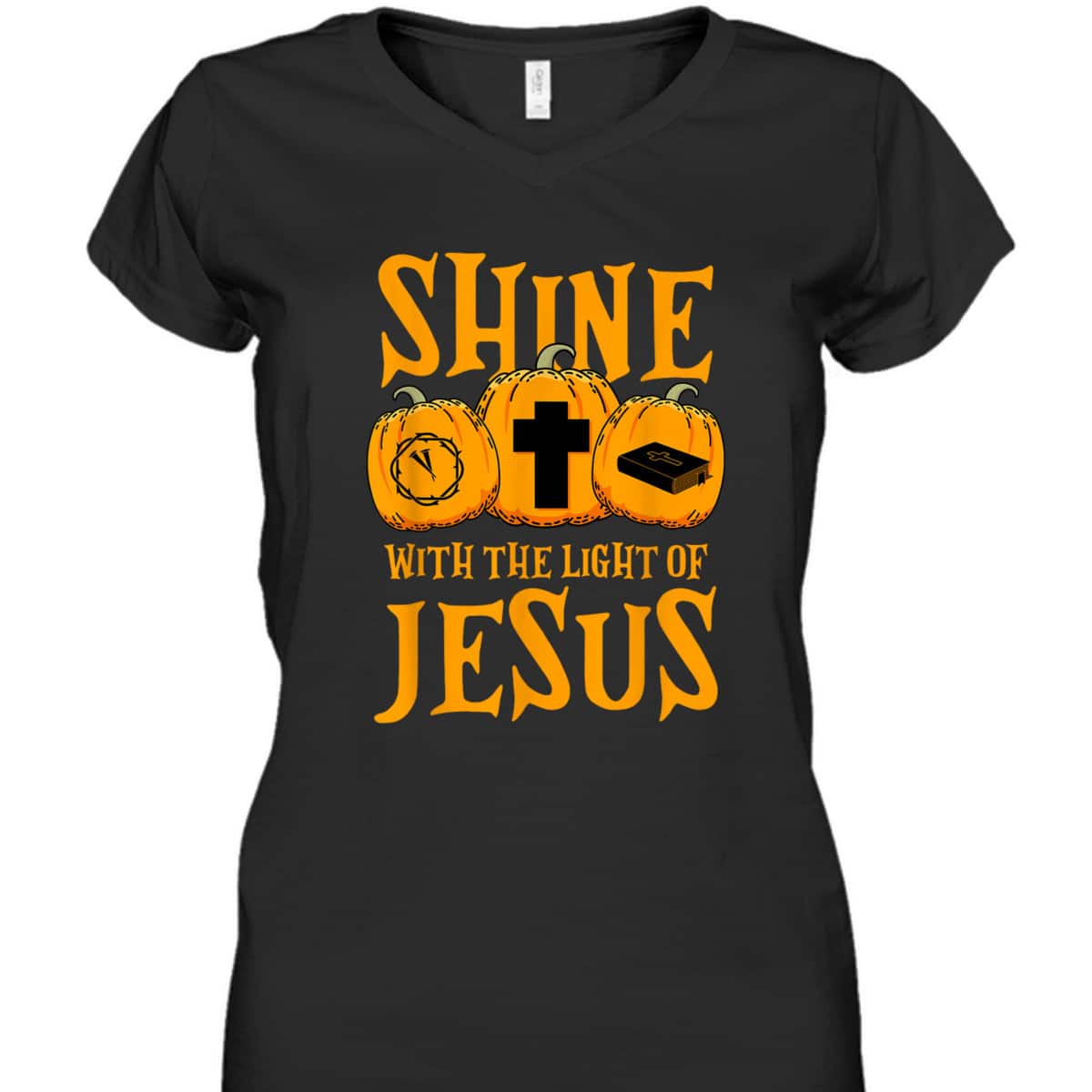 Shine With The Light Of Jesus Halloween Christian T-Shirt