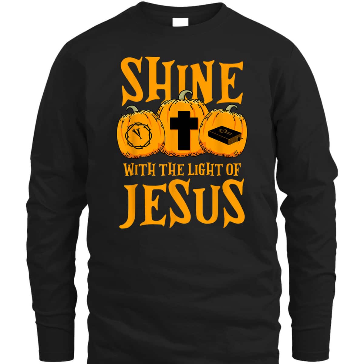 Shine With The Light Of Jesus Halloween Christian T-Shirt