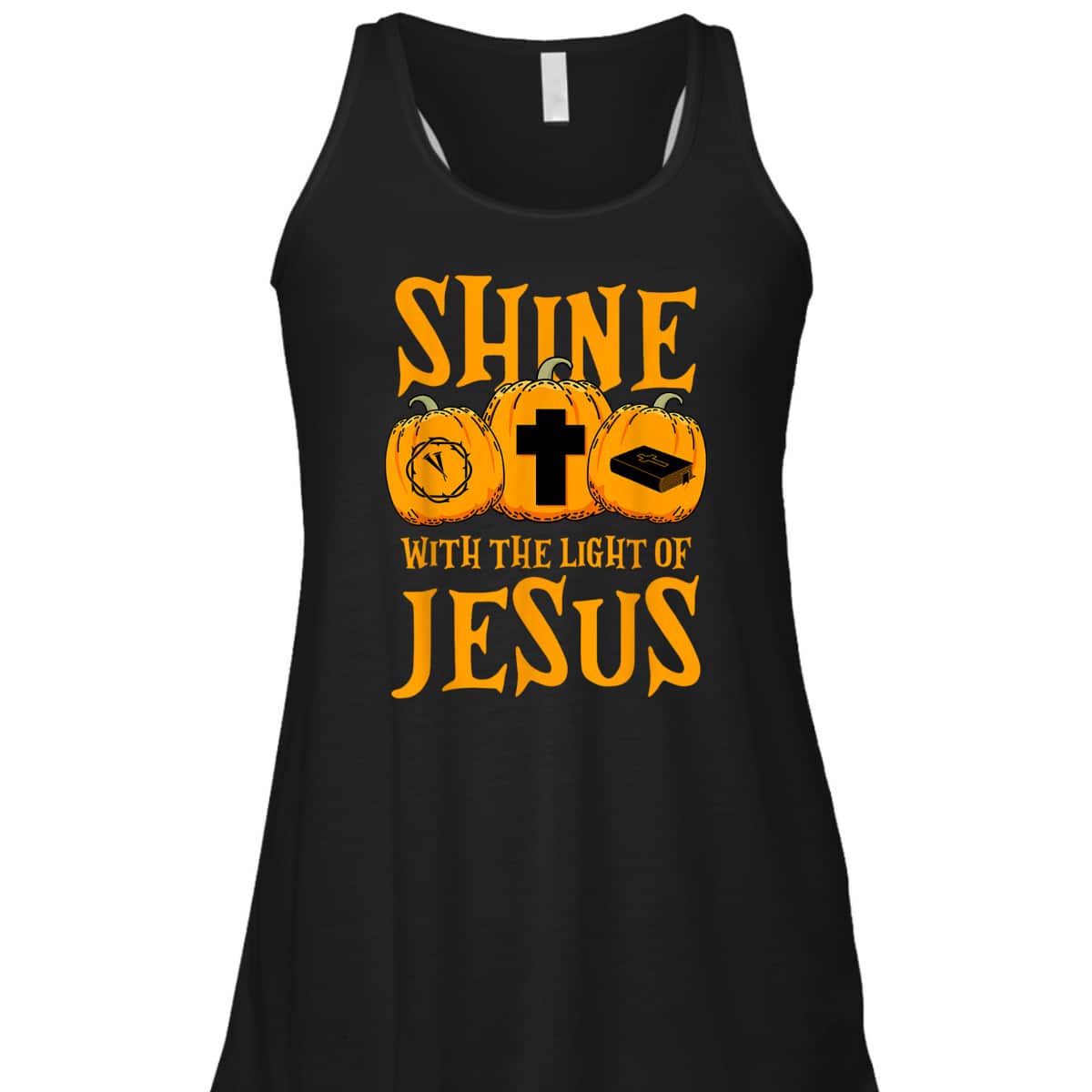 Shine With The Light Of Jesus Halloween Christian T-Shirt Shine With The Light Of Jesus Halloween Christian T-Shirt