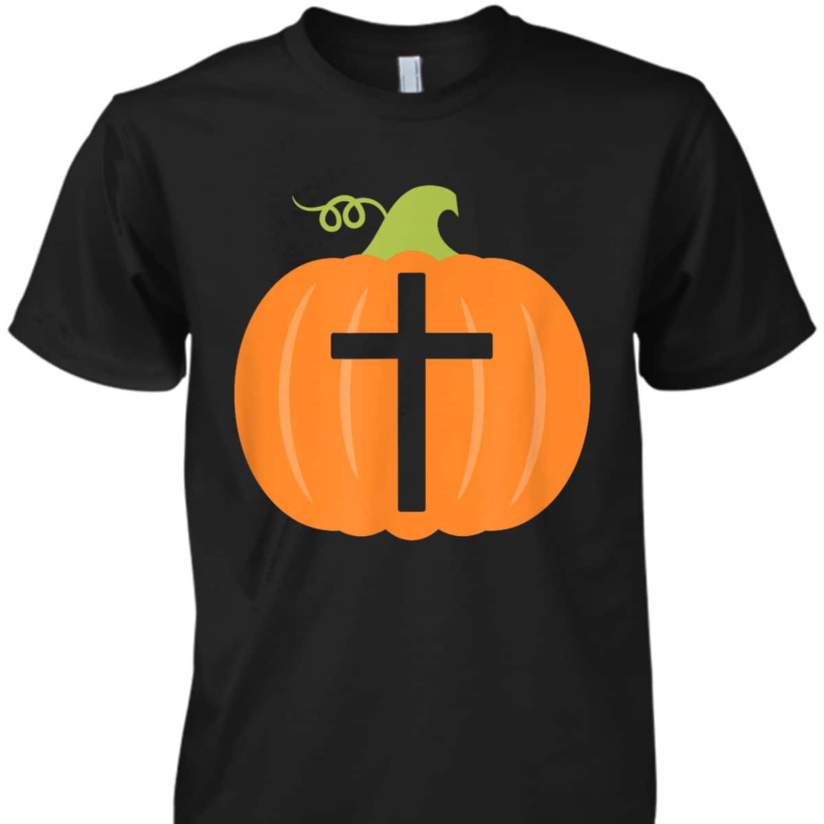 Christian Cross Religious Pumpkin Halloween T-Shirt Christian Cross Religious Pumpkin Halloween T-Shirt