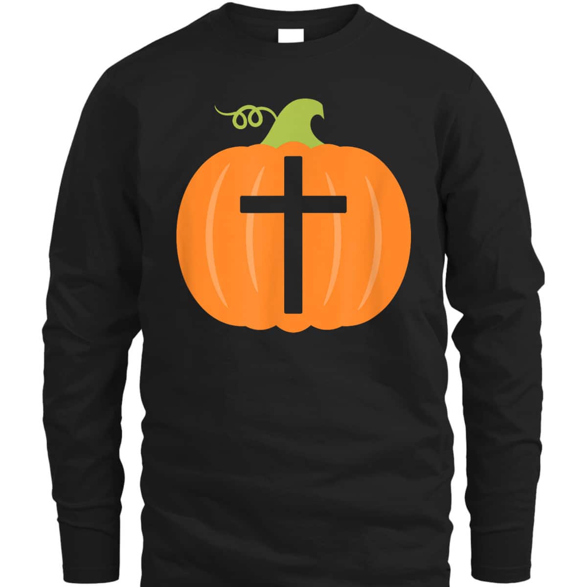 Christian Cross Religious Pumpkin Halloween T-Shirt