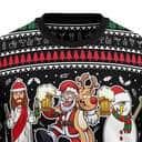 Santa Claus Jesus Friend Ugly Christmas Ugly Christmas Sweater Christian Religious Gift