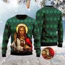 Jesus Portrait Ugly Christmas Sweater Ugly Christmas Sweater Christian Religious Gift