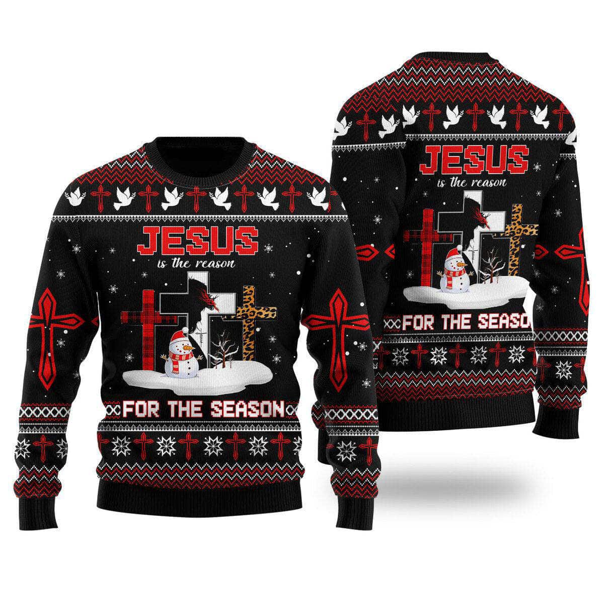 Jesus Is The Reason For The Season Ugly Christmas Ugly Christmas Sweater God Gifts Jesus Is The Reason For The Season Ugly Christmas Ugly Christmas Sweater God Gifts