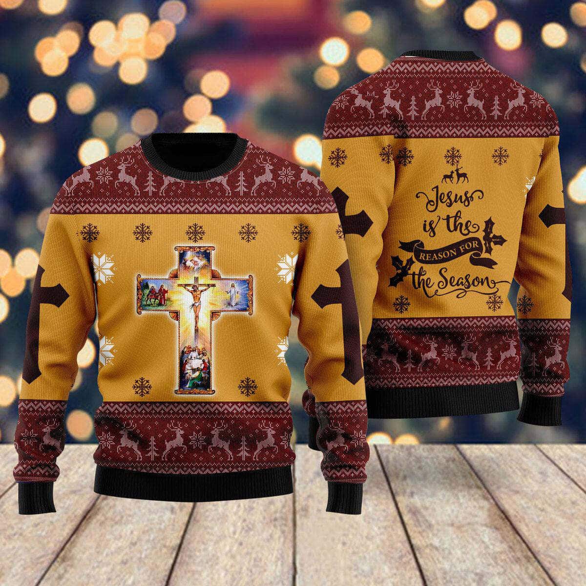 Jesus The Reason For The Season Christmas Ugly Christmas Ugly Christmas Sweater Christian Religious Gift Jesus The Reason For The Season Christmas Ugly Christmas Ugly Christmas Sweater Christian Religious Gift