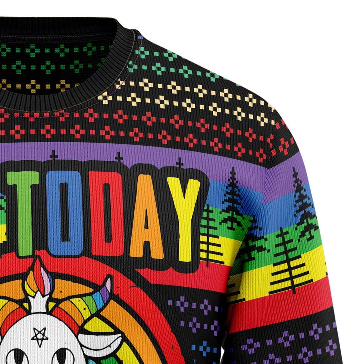 Lgbt Not Today Jesus Ugly Christmas Ugly Christmas Sweater Christian Religious Gift Lgbt Not Today Jesus Ugly Christmas Ugly Christmas Sweater Christian Religious Gift