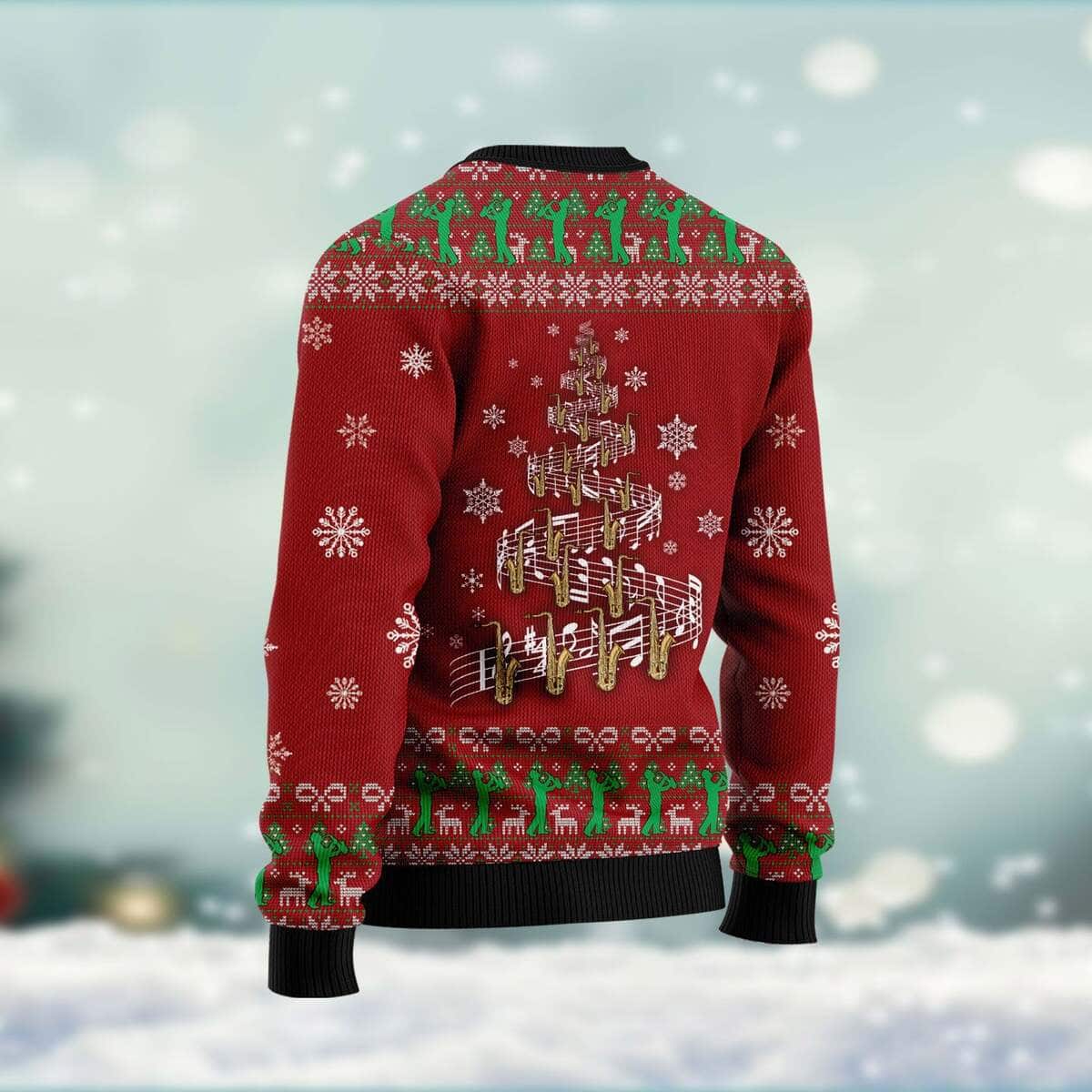 In Jesus Name I Play Saxophone Ugly Christmas Ugly Christmas Sweater Christian Religious Gift In Jesus Name I Play Saxophone Ugly Christmas Ugly Christmas Sweater Christian Religious Gift