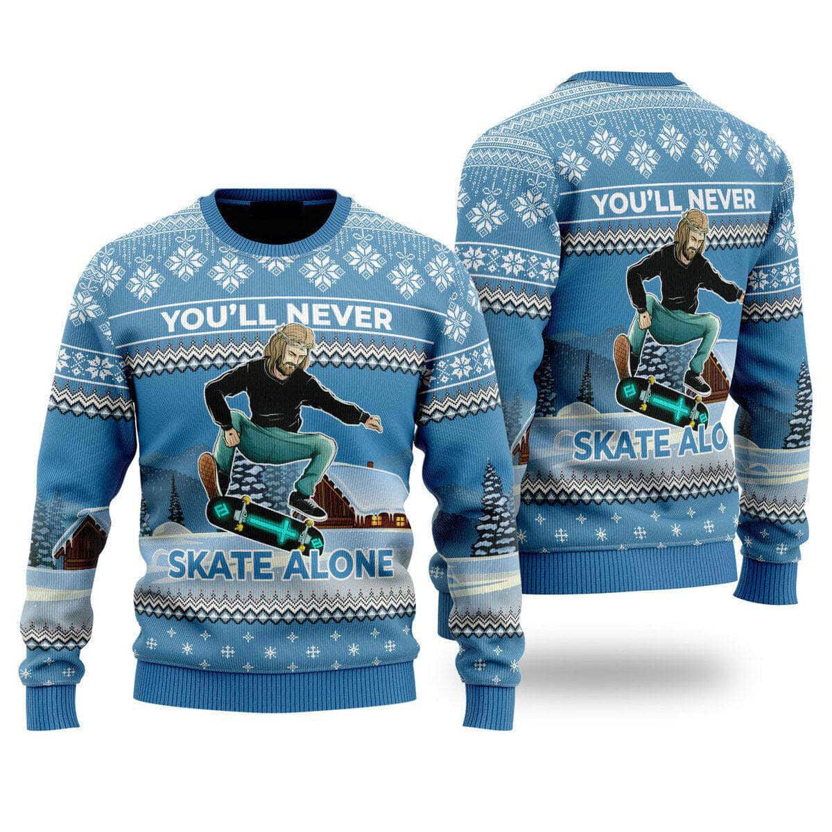 Funny Jesus Skateboarding Ugly Christmas Ugly Christmas Sweater Christian Religious Gift Funny Jesus Skateboarding Ugly Christmas Ugly Christmas Sweater Christian Religious Gift