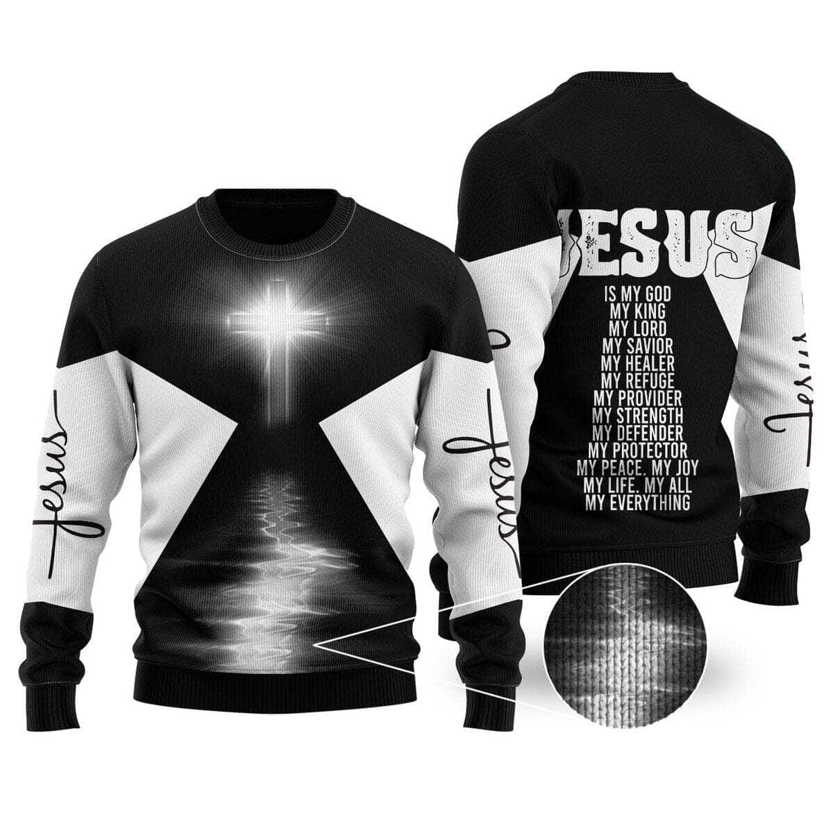 Christian Jesus Ugly Christmas Ugly Christmas Sweater Christian Religious Gift Christian Jesus Ugly Christmas Ugly Christmas Sweater Christian Religious Gift