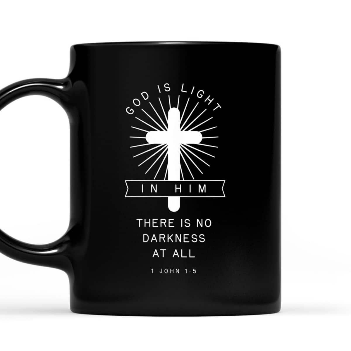 Bible Verse 1 John 1:5 God Is Light In Him There Is No Darkness At All Religious T-Shirt