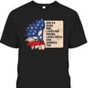 She's A Good Girl Loves Her Momma Jesus And America Too T-Shirt