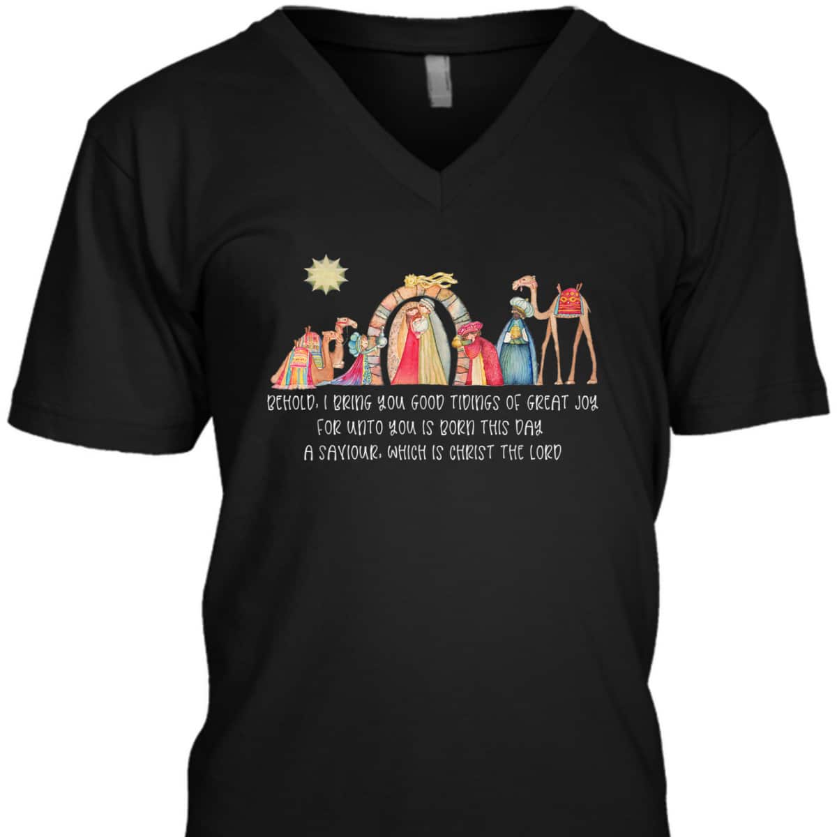 Nativity Scene Jesus Birth Christian Christmas T-Shirt Nativity Scene Jesus Birth Christian Christmas T-Shirt