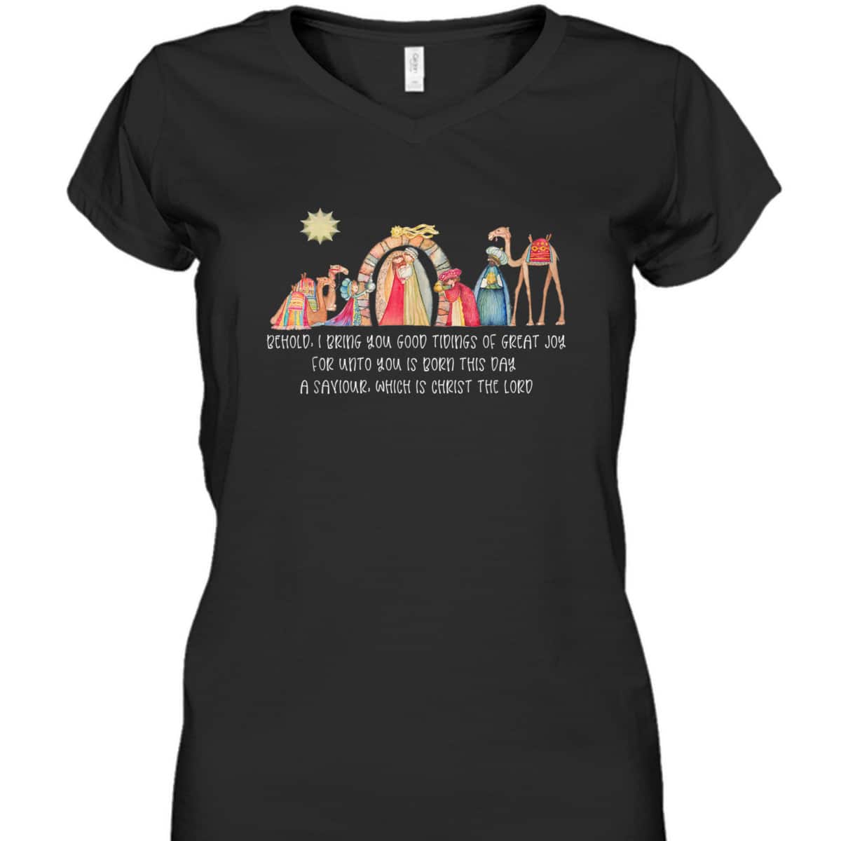 Nativity Scene Jesus Birth Christian Christmas T-Shirt Nativity Scene Jesus Birth Christian Christmas T-Shirt