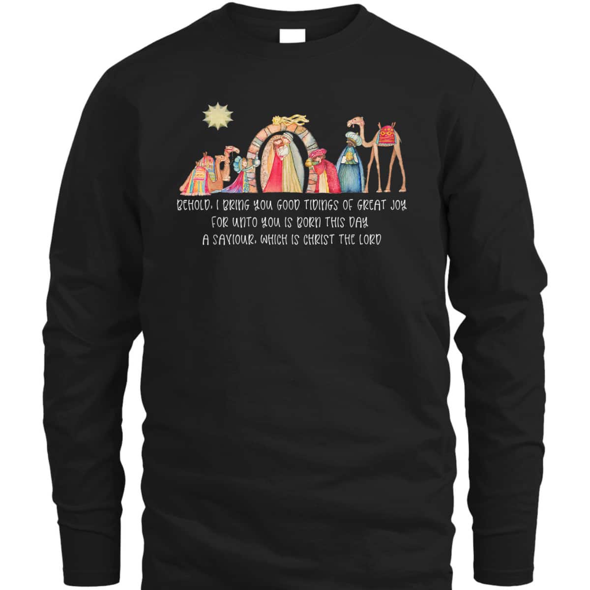 Nativity Scene Jesus Birth Christian Christmas T-Shirt Nativity Scene Jesus Birth Christian Christmas T-Shirt
