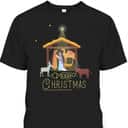 Merry Christmas Nativity Scene Baby Jesus Christian T-Shirt Merry Christmas Nativity Scene Baby Jesus Christian T-Shirt