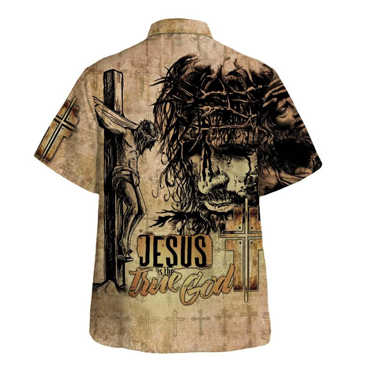Jesus Is The True God Christian Cross Summer Hawaiian Shirt Jesus Is The True God Christian Cross Summer Hawaiian Shirt