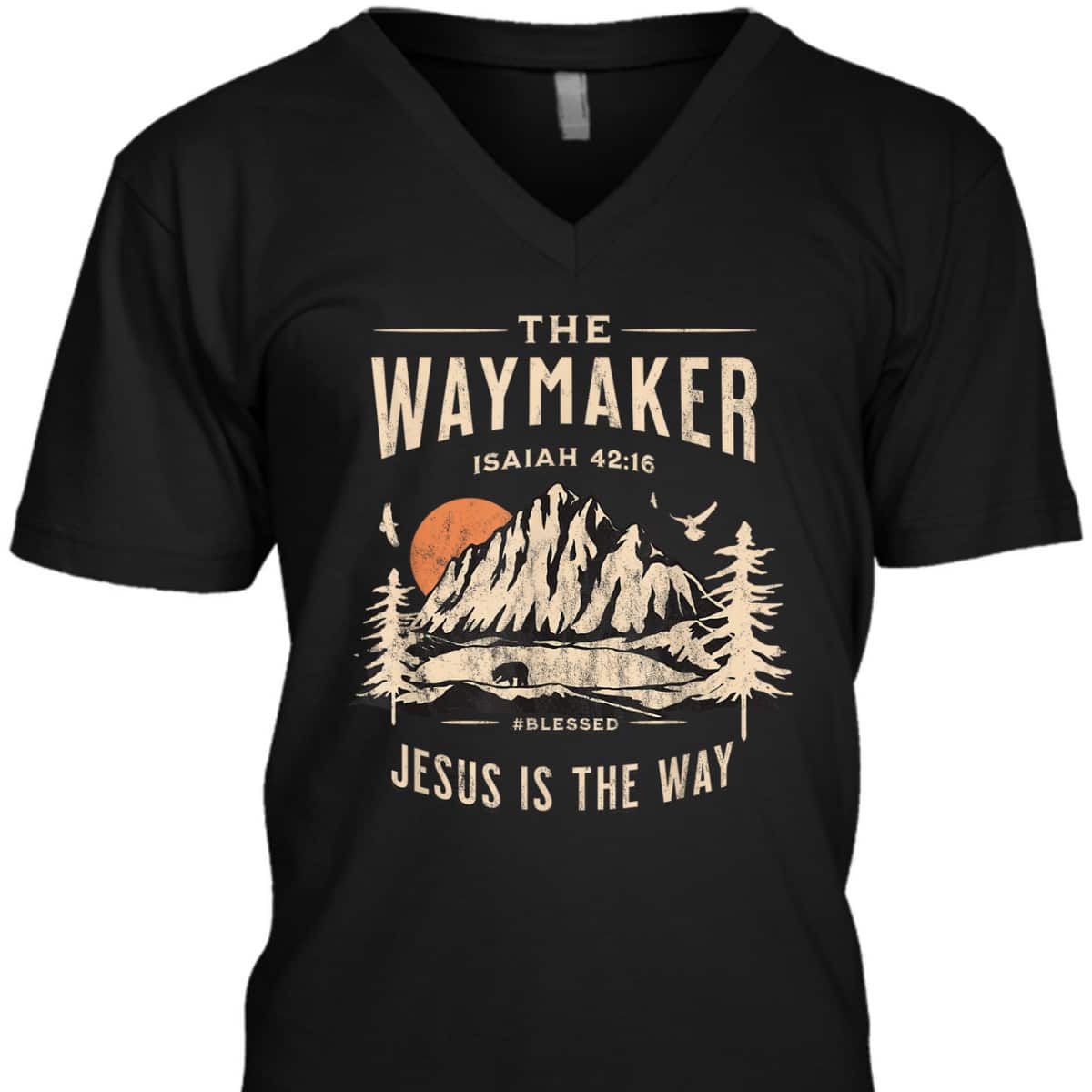 Jesus Christ Waymaker Bible Verse Isaiah 42:16 Jesus Is The Way T-Shirt Jesus Christ Waymaker Bible Verse Isaiah 42:16 Jesus Is The Way T-Shirt