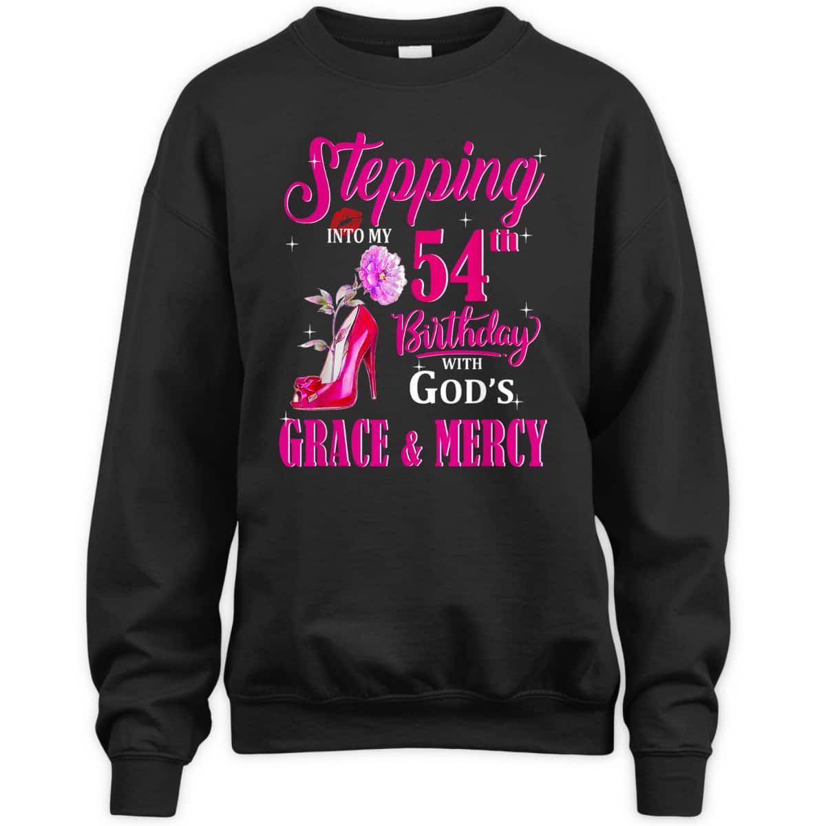 Stepping Into My 54th Birthday With God's Grace And Mercy T-Shirt Stepping Into My 54th Birthday With God's Grace And Mercy T-Shirt