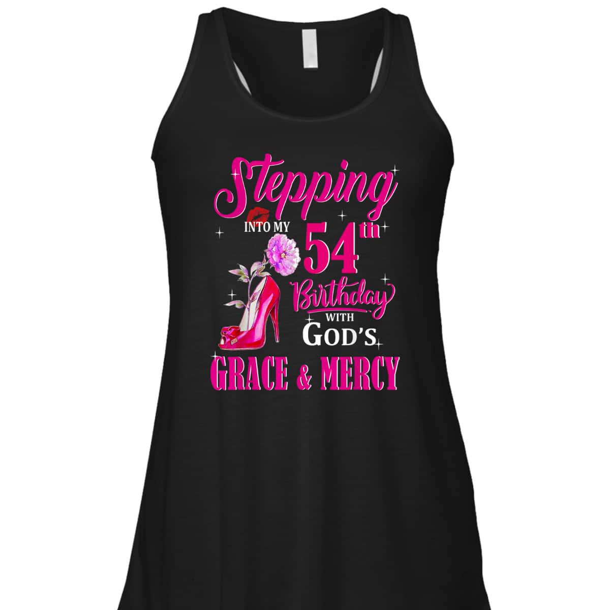 Stepping Into My 54th Birthday With God's Grace And Mercy T-Shirt Stepping Into My 54th Birthday With God's Grace And Mercy T-Shirt