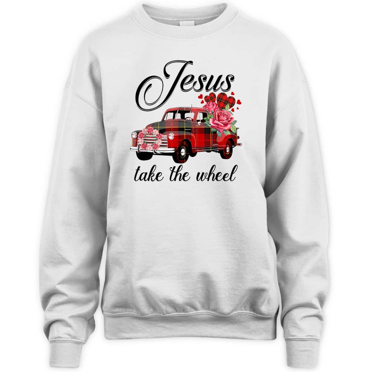Jesus Take The Wheel Red Truck Christmas God Believer T-Shirt Jesus Take The Wheel Red Truck Christmas God Believer T-Shirt
