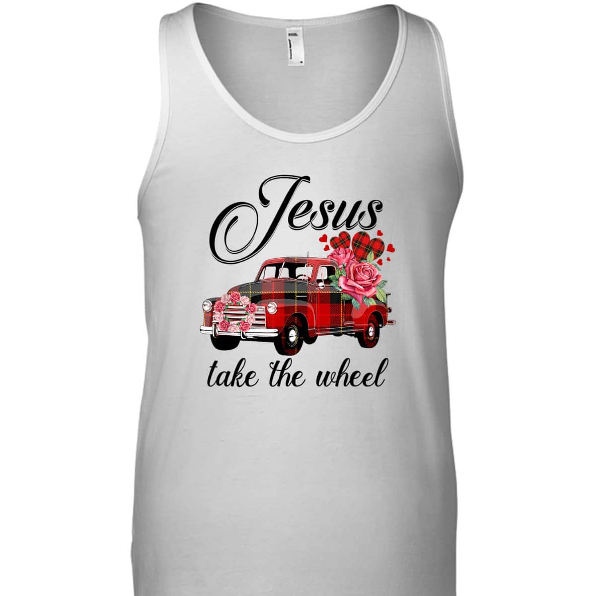 Jesus Take The Wheel Red Truck Christmas God Believer T-Shirt Jesus Take The Wheel Red Truck Christmas God Believer T-Shirt