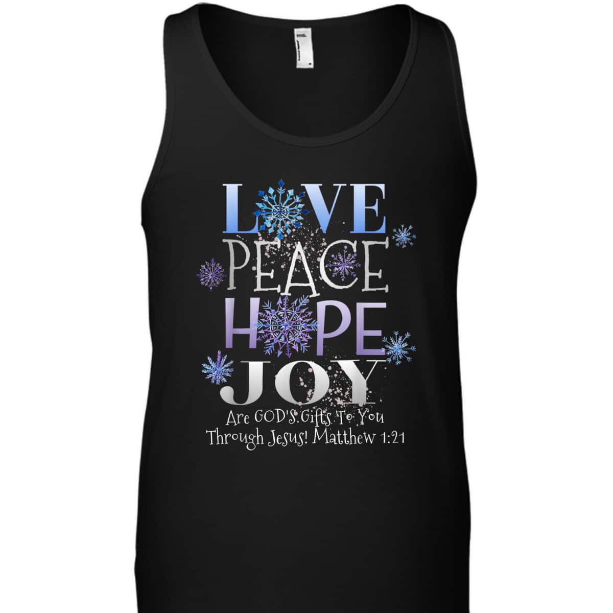 Christmas Bible Verse Love Peace Hope Joy Christian Bible Verse T-Shirt Christmas Bible Verse Love Peace Hope Joy Christian Bible Verse T-Shirt