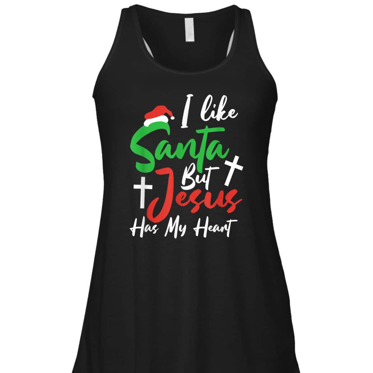 I Like Santa But Jesus Has My Heart Christmas Christian T-Shirt For Jesus Lover I Like Santa But Jesus Has My Heart Christmas Christian T-Shirt For Jesus Lover