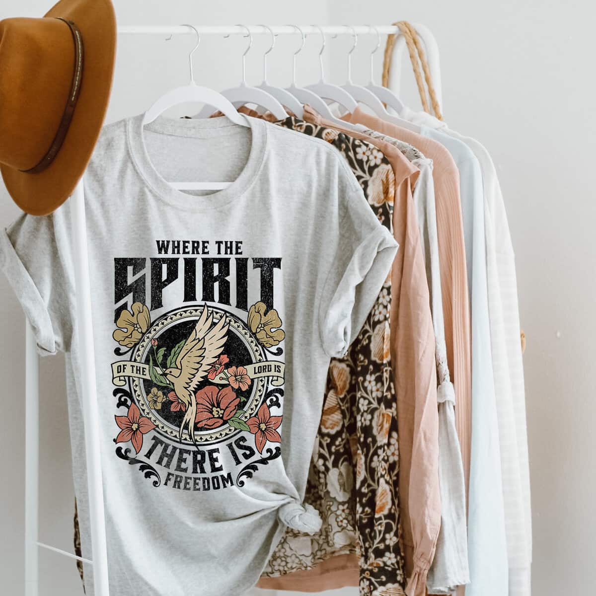 Christian Bible Verse Jesus Religious Faith T-Shirt Where The Spirit Of The Lord Is There Is Freedom Christian Bible Verse Jesus Religious Faith T-Shirt Where The Spirit Of The Lord Is There Is Freedom