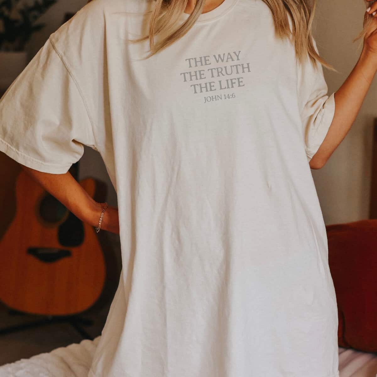 Christian Bible Verse The Way The Truth The Life Bible Verse John 14:6 T-Shirt