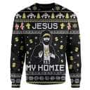 Christmas Ugly Ugly Christmas Sweater Christian Gift Jesus Is My Homie Christmas Ugly Ugly Christmas Sweater Christian Gift Jesus Is My Homie