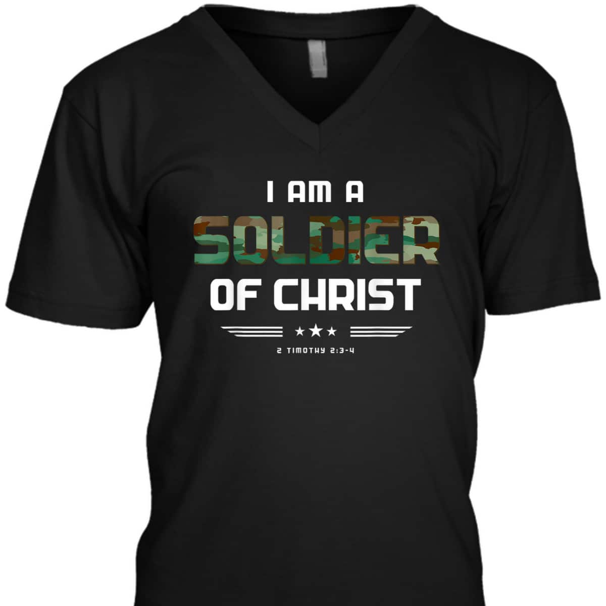 Christian Religious Bible Verse Soldier Of Christ Timothy T-Shirt