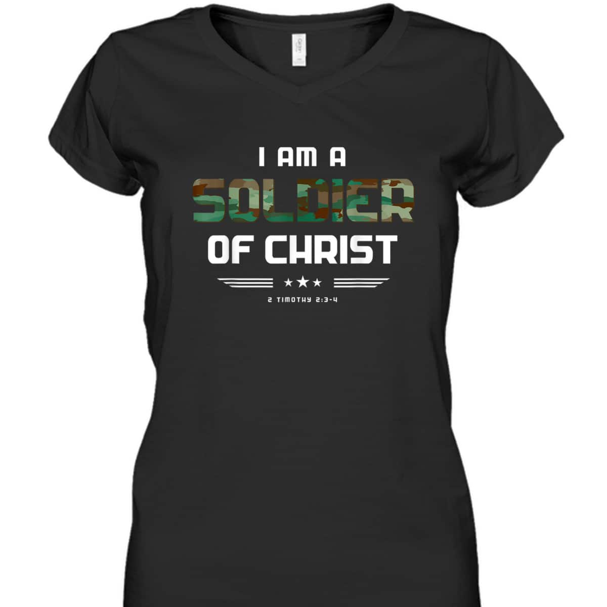 Christian Religious Bible Verse Soldier Of Christ Timothy T-Shirt