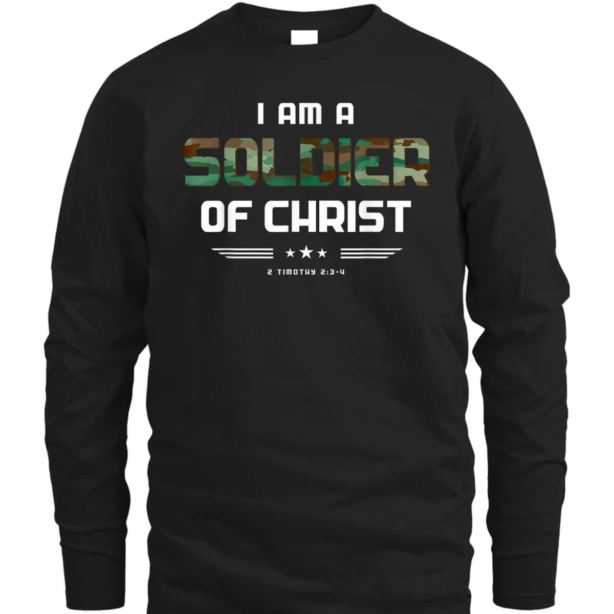 Christian Religious Bible Verse Soldier Of Christ Timothy T-Shirt Christian Religious Bible Verse Soldier Of Christ Timothy T-Shirt