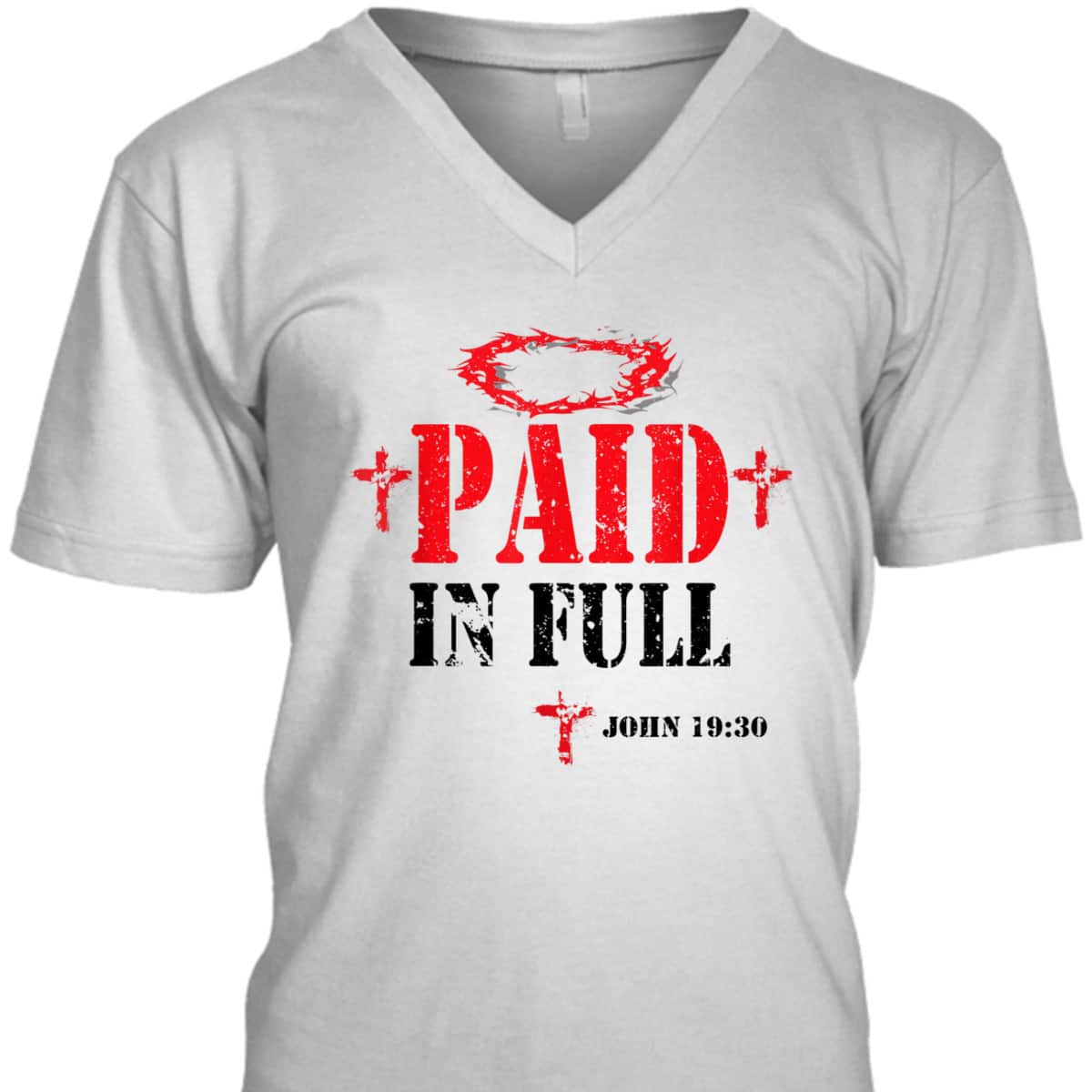 Paid In Full John 19:30 Bible Verse Jesus Christian Religious T-Shirt