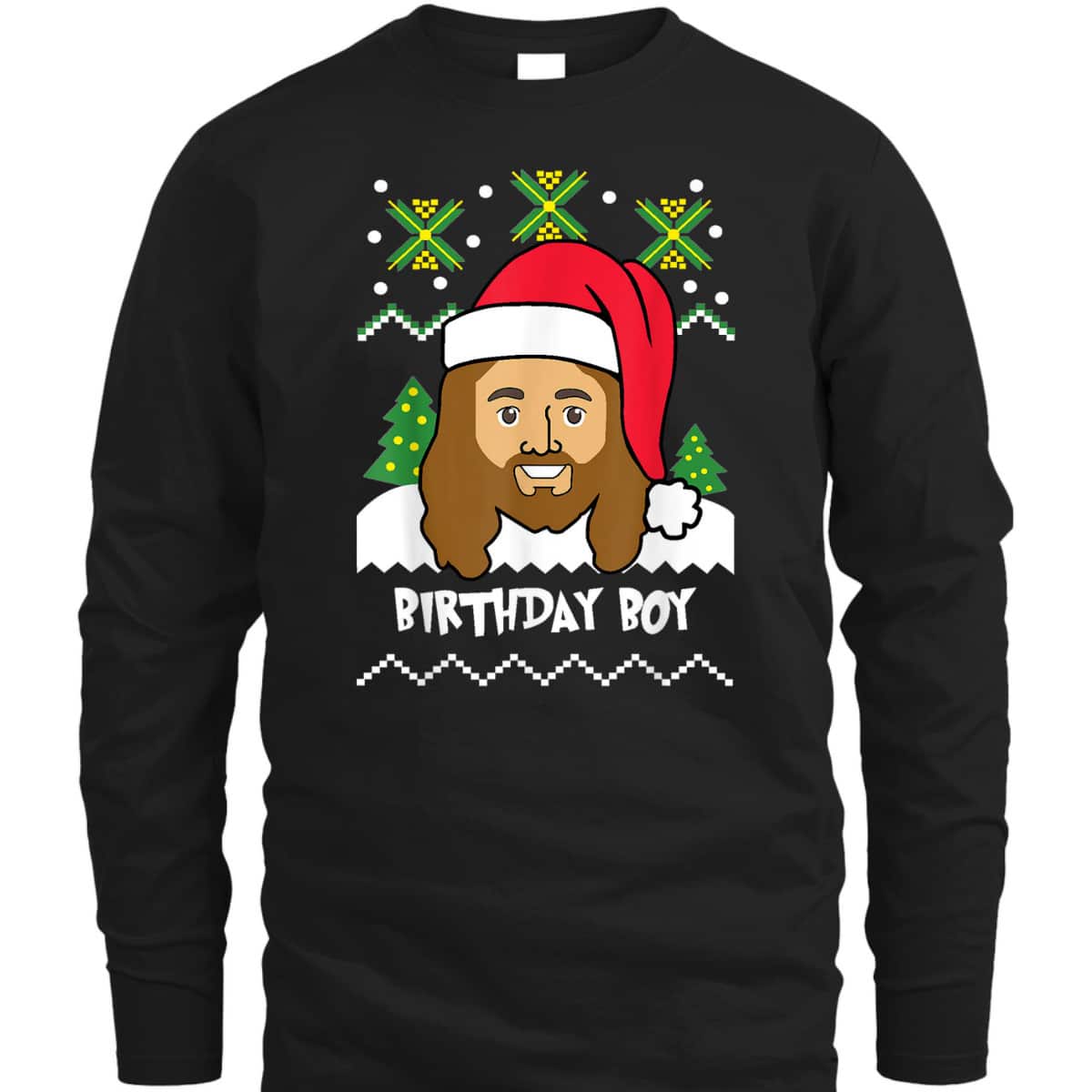 Jesus Birthday Boy Ugly Christmas Christian Religious T-Shirt Jesus Birthday Boy Ugly Christmas Christian Religious T-Shirt
