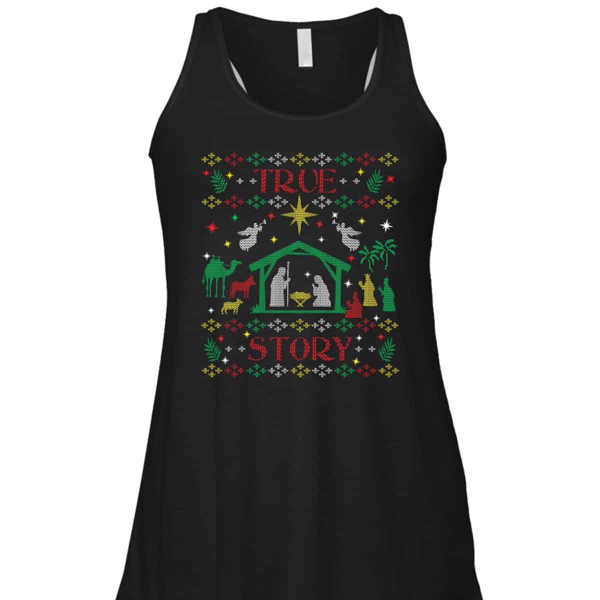 True Story Jesus Manger Christian Ugly Christmas T-Shirt Christian Religious True Story Jesus Manger Christian Ugly Christmas T-Shirt Christian Religious