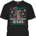 Merry Christmas Happy Birthday Jesus Christian Religious T-Shirt