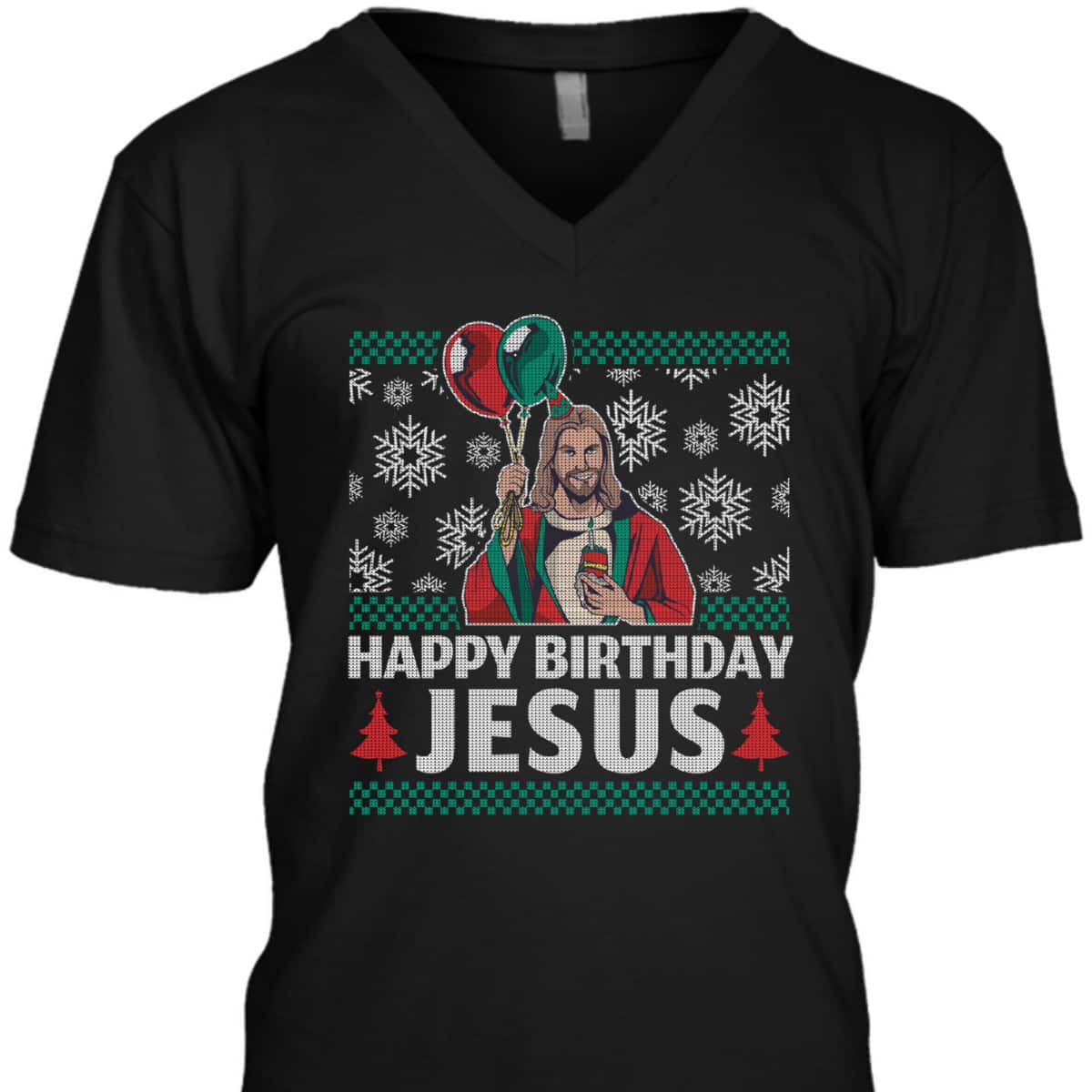 Merry Christmas Happy Birthday Jesus Christian Religious T-Shirt Merry Christmas Happy Birthday Jesus Christian Religious T-Shirt