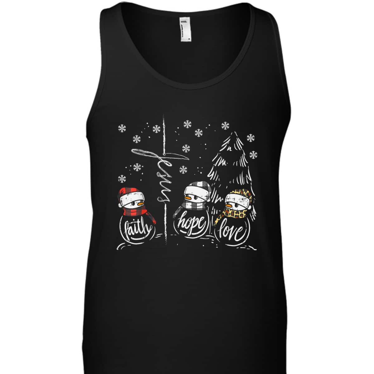 Faith Hope Love Jesus Snowman Plaid Leopard Christmas Christian Religious T-Shirt Faith Hope Love Jesus Snowman Plaid Leopard Christmas Christian Religious T-Shirt