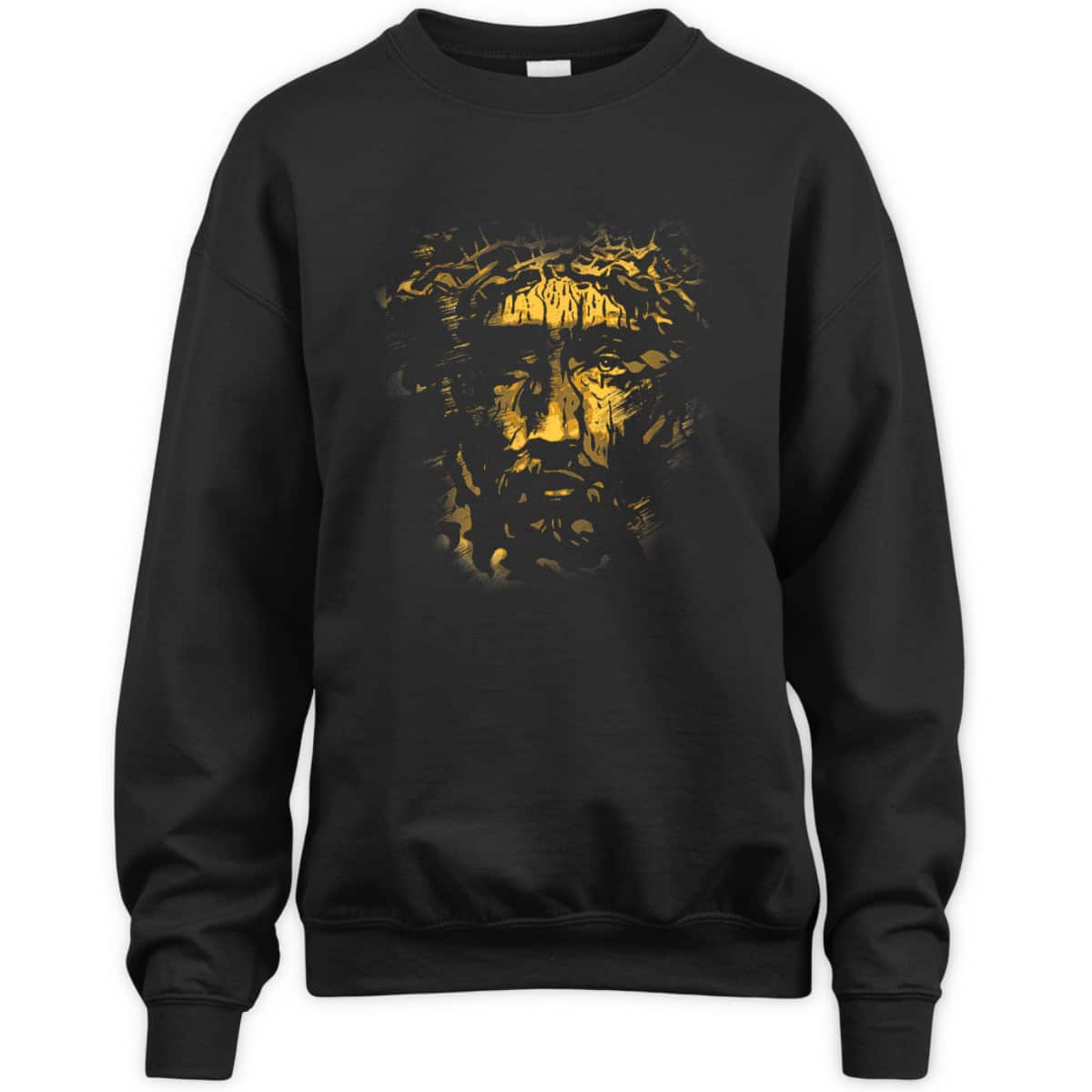 Jesus Face Crown Of Thorns Christian Sweatshirt For Jesus Lover