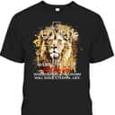 Christian Jesus Lion Cross For God Loved Bible Verse T-Shirt For God So Loved The World