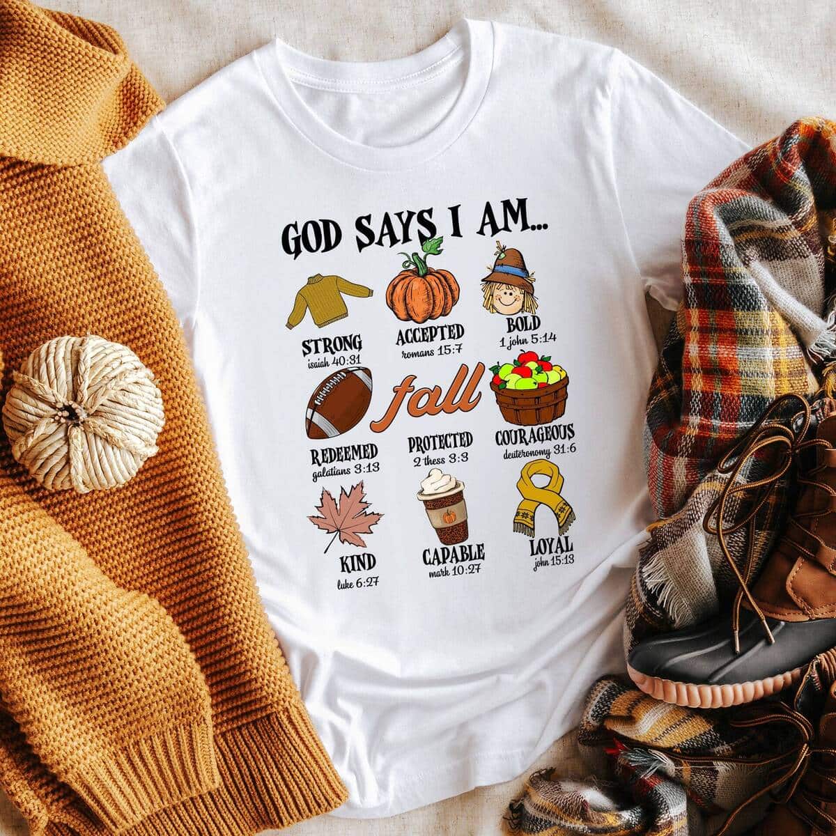 God Says I Am Religious Thanksgiving T-Shirt Faith Fall Season Gift God Says I Am Religious Thanksgiving T-Shirt Faith Fall Season Gift