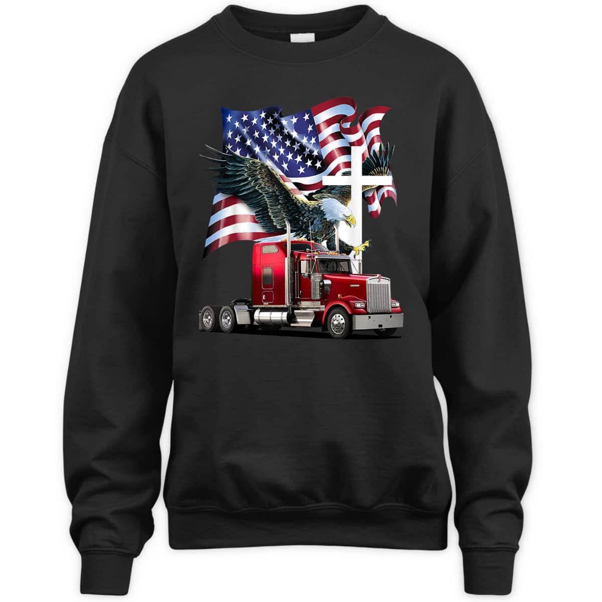 Ride With Pride Trucker Eagle Christian Jesus 4th Of July T-Shirt Ride With Pride Trucker Eagle Christian Jesus 4th Of July T-Shirt